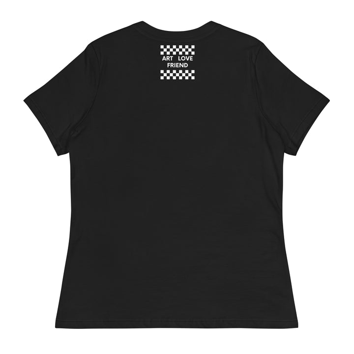 TWO TONE SKA "NEW" WOMEN'S RELAXED BLACK T-SHIRT