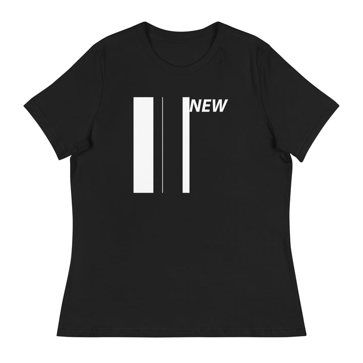 TWO TONE SKA "NEW" WOMEN'S RELAXED BLACK T-SHIRT