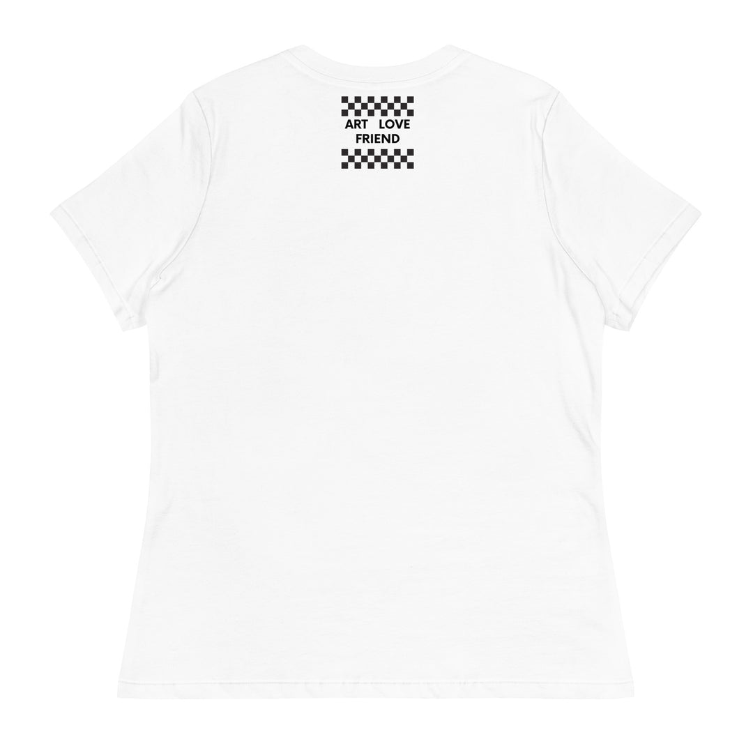 TWO TONE SKA GO Women's Relaxed WHITE T-Shirt