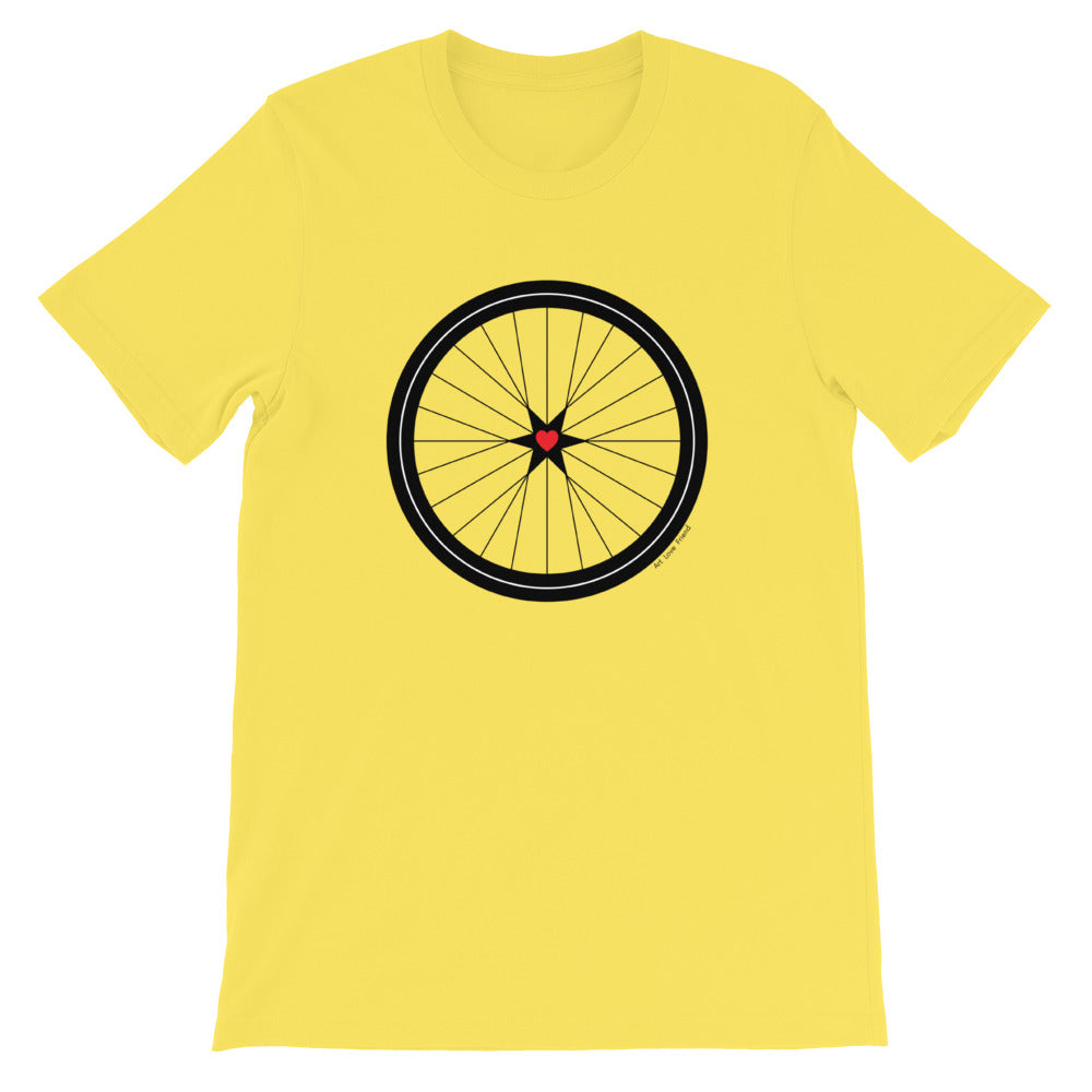 Yellow best sale bike shirt